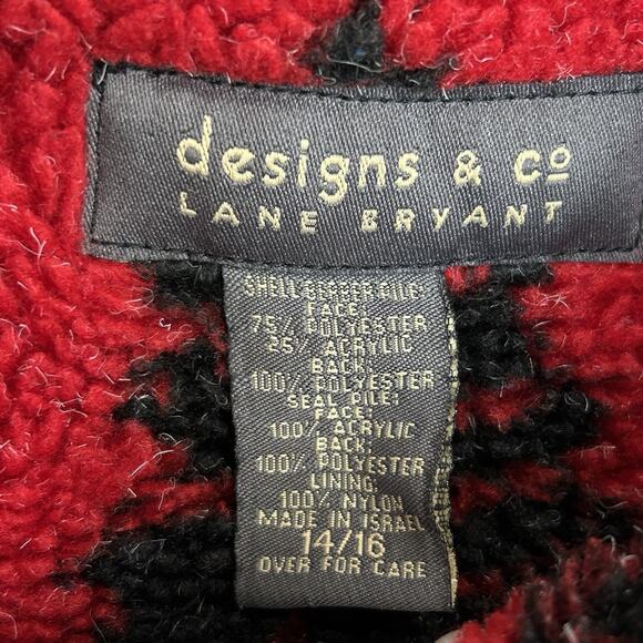 Lane Bryant Southwestern Fleece Zip Jacket Womens 14/16 Outdoors Western Rodeo‎ - Picture 12 of 13